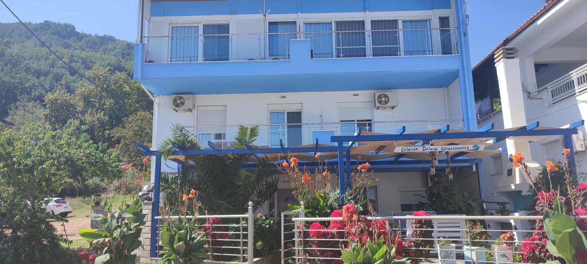 Celeste Deluxe Apartments Skala Potamia  Exteriör bild