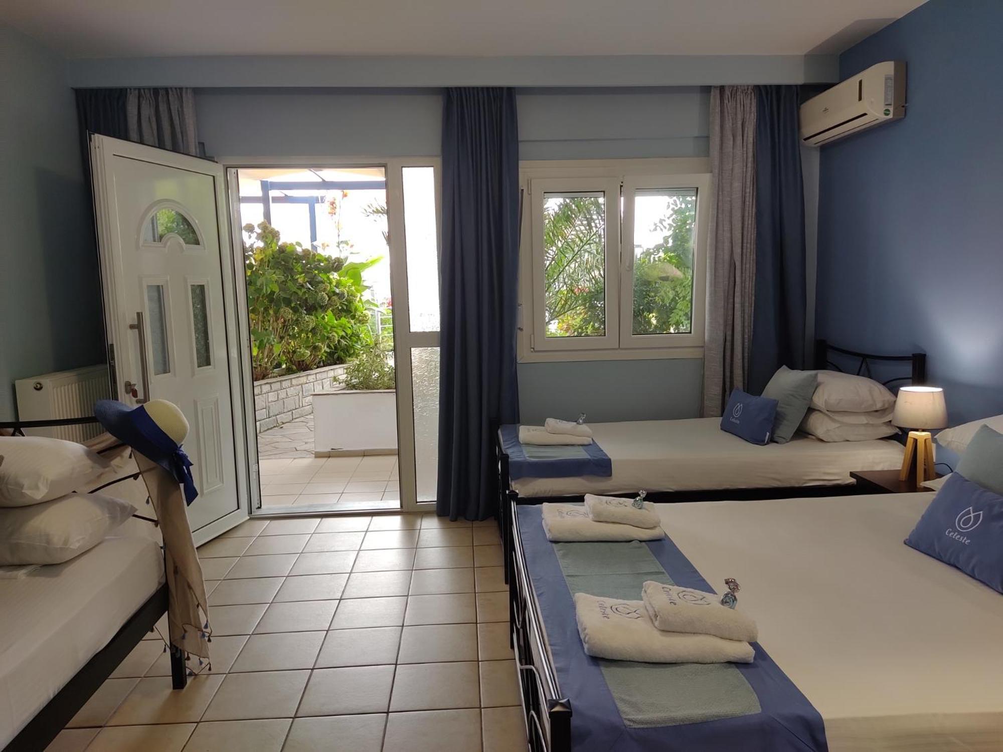 Celeste Deluxe Apartments Skala Potamia  Rum bild